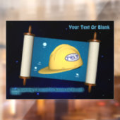 Autocollant Pour Fenêtre Parshat Bereshit - Yesh M'ayn Construction (Feuille 2)