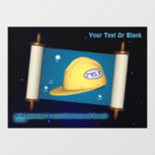 Autocollant Pour Fenêtre Parshat Bereshit - Yesh M'ayn Construction (Feuille)