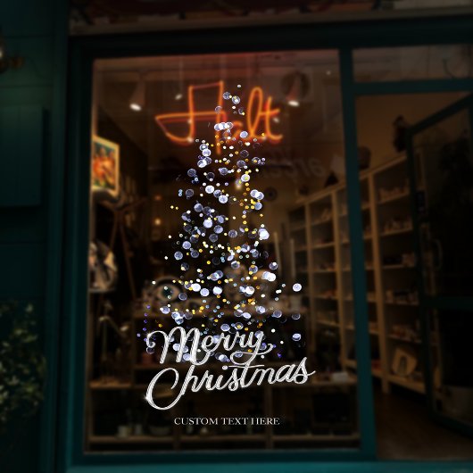 Autocollant Pour Fenêtre Parties scintillant Arbre de Noël Arbre de Noël Dé