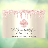 Autocollant Pour Fenêtre Parties scintillant Cupcake rose Drivers Pâtisseri (Feuille 3)