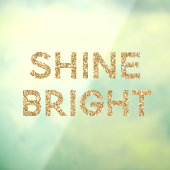 Autocollant Pour Fenêtre Parties scintillant dorée brillante (Feuille 3)