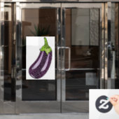 Autocollant Pour Fenêtre Parties scintillant Eggplant (Porte de bureau)