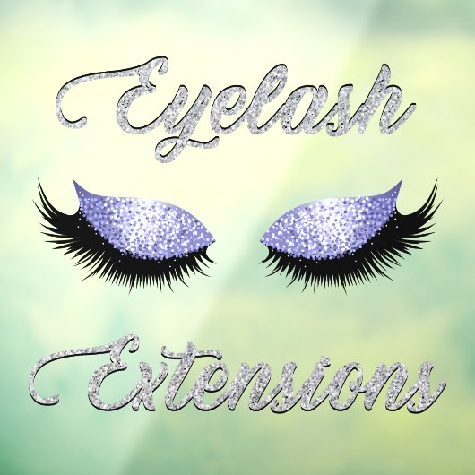Autocollant Pour Fenêtre Parties scintillant Eyelash Extensions Business Fr (Feuille 3)