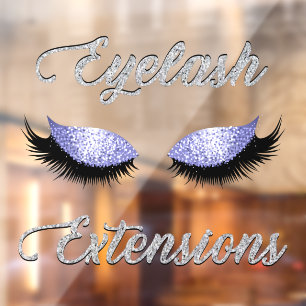 Autocollant Pour Fenêtre Parties scintillant Eyelash Extensions Business Fr