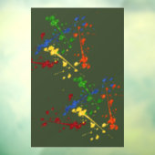 Autocollant Pour Fenêtre Parties scintillant Paintball Party Paint Splatter (Feuille 3)