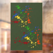 Autocollant Pour Fenêtre Parties scintillant Paintball Party Paint Splatter (Feuille 2)
