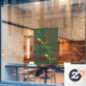 Autocollant Pour Fenêtre Parties scintillant Paintball Party Paint Splatter (Fenêtre de café)