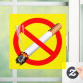 Autocollant Pour Fenêtre (Pas De Cigarettes) Pas De Étiquette Fumeur (Maison)