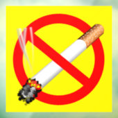 Autocollant Pour Fenêtre (Pas De Cigarettes) Pas De Étiquette Fumeur (Feuille 3)