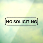 Autocollant Pour Fenêtre Pas de demande de cale de vitrine (Feuille 3)