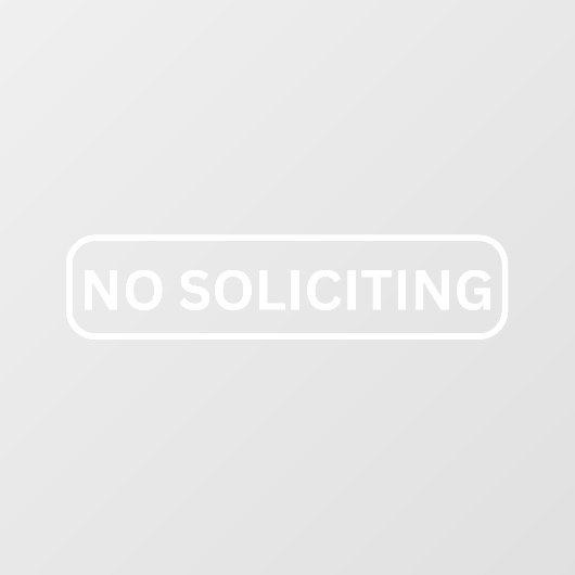 Autocollant Pour Fenêtre Pas de demande de cale de vitrine (Feuille)