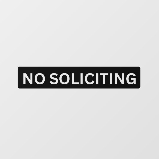 Autocollant Pour Fenêtre Pas de demande de cale de vitrine (Feuille)