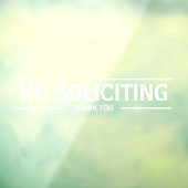 AUTOCOLLANT POUR FENÊTRE PAS DE DÉMARCHAGE (Feuille 3)