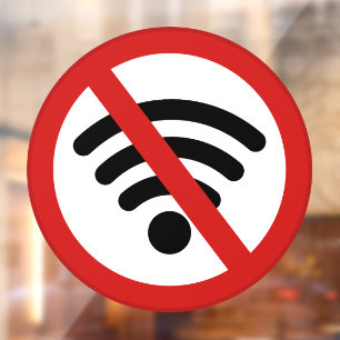 Autocollant Pour Fenêtre Pas de réseau Wi-fi
