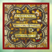 Autocollant Pour Fenêtre Pas ma volonté, mais ton action (Luc 22:42) (Feuille 3)