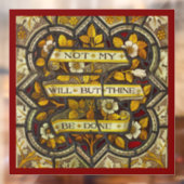 Autocollant Pour Fenêtre Pas ma volonté, mais ton action (Luc 22:42) (Feuille 2)