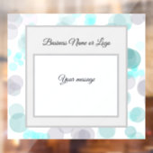 Autocollant Pour Fenêtre Pastel Poke A Dots Bleu Fenêtre Clouer (Feuille 2)