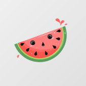 Autocollant Pour Fenêtre Pastèque Kawaii (Feuille)