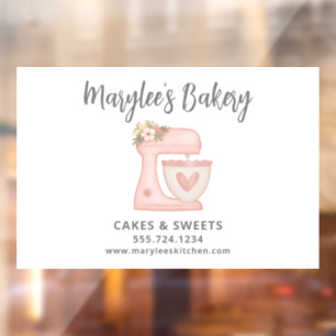 Autocollant Pour Fenêtre Pâtisserie Pâtisserie Pâtisserie Chef Vitrine d'en