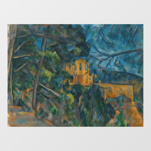 Autocollant Pour Fenêtre Paul Cezanne - Château Noir (Feuille)