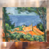 Autocollant Pour Fenêtre Paul Cezanne - Estaque aux toits rouges (Feuille 2)