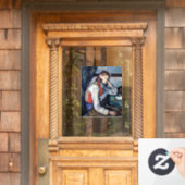 Autocollant Pour Fenêtre Paul Cezanne - Garçon dans la veste rouge (Porte d'accueil)