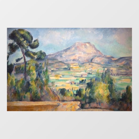 Autocollant Pour Fenêtre Paul Cezanne - Mont Sainte-Victoire (Feuille)