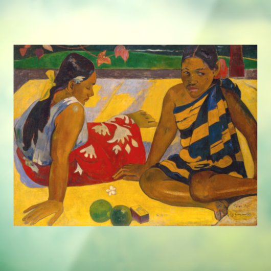 Autocollant Pour Fenêtre Paul Gauguin - Femmes tahitiennes / Parau Api (Feuille 3)