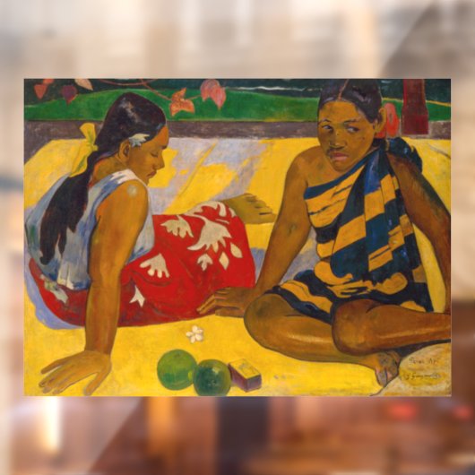 Autocollant Pour Fenêtre Paul Gauguin - Femmes tahitiennes / Parau Api (Feuille 2)