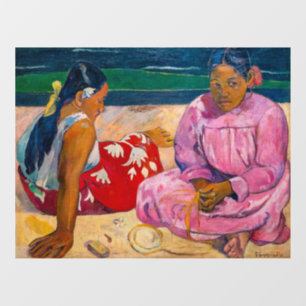 Autocollant Pour Fenêtre Paul Gauguin - Femmes tahitiennes sur la plage