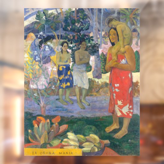 Autocollant Pour Fenêtre Paul Gauguin - Hail Mary / Ia Orana Maria (Feuille 2)