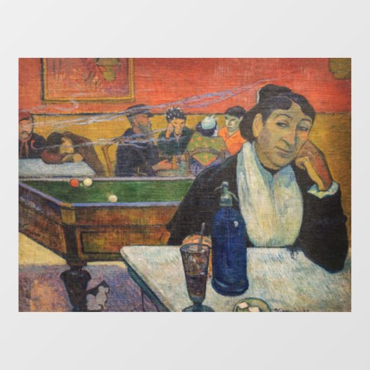 Autocollant Pour Fenêtre Paul Gauguin - Le Night Café, Arles (Feuille)