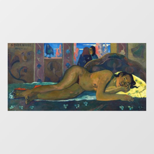 Autocollant Pour Fenêtre Paul Gauguin - Nevermore / O Taiti (Feuille)