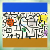 Autocollant Pour Fenêtre Paul Klee Rich Harbour Expressionnisme Abstrait (Feuille 3)