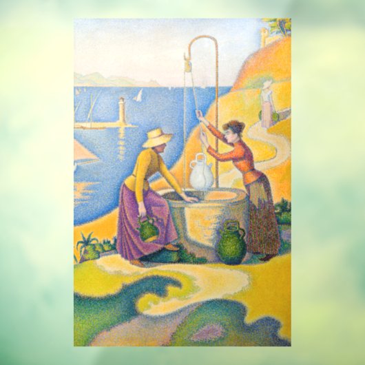 Autocollant Pour Fenêtre Paul Signac - Femmes dans le puits (Feuille 3)