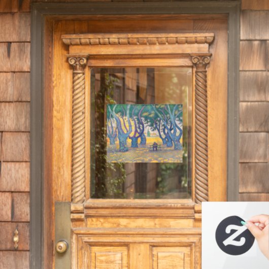 Autocollant Pour Fenêtre Paul Signac - Place des Lices, Saint-Tropez (Porte d'accueil)