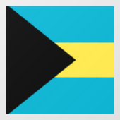 Autocollant Pour Fenêtre pavillon des Bahamas (Feuille)