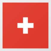 Autocollant Pour Fenêtre pavillon suisse (Feuille)