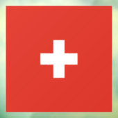 Autocollant Pour Fenêtre pavillon suisse (Feuille 3)