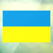 Autocollant Pour Fenêtre Pavillon ukrainien bleu et jaune (Feuille 3)