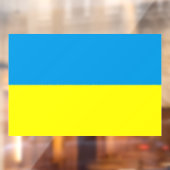 Autocollant Pour Fenêtre Pavillon ukrainien bleu et jaune (Feuille 2)