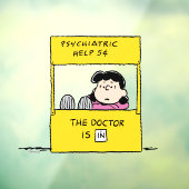 Autocollant Pour Fenêtre Peanuts | Lucy & the Doctor Is In (Feuille 3)
