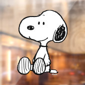 Autocollant Pour Fenêtre PEANUTS | Snoopy on Black White Comics (Feuille 2)