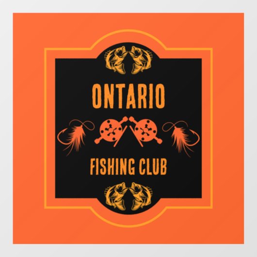 Autocollant Pour Fenêtre Pêche au volant Canada (Feuille)