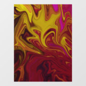 Autocollant Pour Fenêtre Peinture abstraite colorée (Feuille)