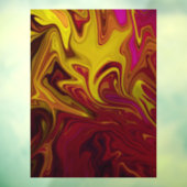 Autocollant Pour Fenêtre Peinture abstraite colorée (Feuille 3)