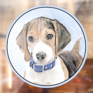 Autocollant Pour Fenêtre Peinture beagle - Cute Original Chien Art