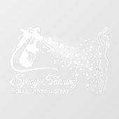 Autocollant Pour Fenêtre Peinture corporelle en bronzage blanc (Feuille)