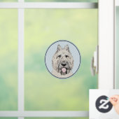 Autocollant Pour Fenêtre Peinture de Bouvier des Flandres - Art original de (Maison)