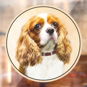 Autocollant Pour Fenêtre Peinture originale Cavalier King Charles Spaniel